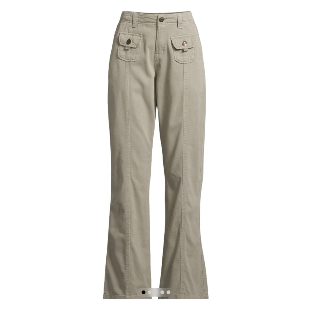 Aeropostale Low Rise Non Stretch Flare Khaki Jeans Size 6 NWT